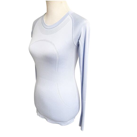 Lululemon Run: Swiftly Tech Long Sleeve Caspian Blue Size Small/4 - Picture 8 of 12